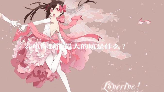 养龟你踩的最大的坑是什么?